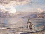 Marie Auguste Emile Rene Menard Bathers on the Beach painting